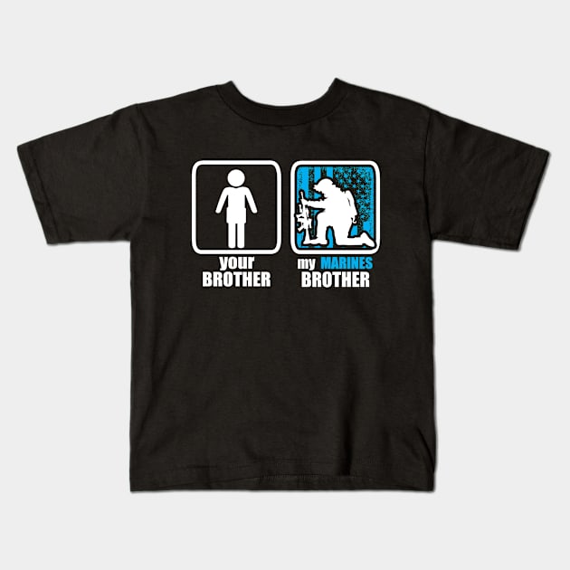 US Marines Brother Kids T-Shirt by ThyShirtProject - Affiliate
